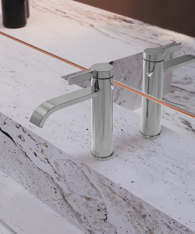 Mitigeur de lavabo Chromé - Fiumina