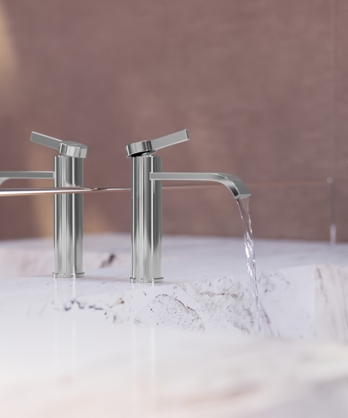 Mitigeur de lavabo Chromé - Fiumina