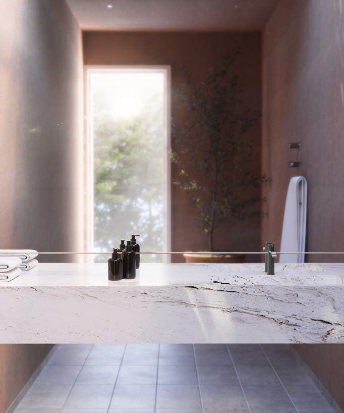 Mitigeur de lavabo Gun métal - Fiumina