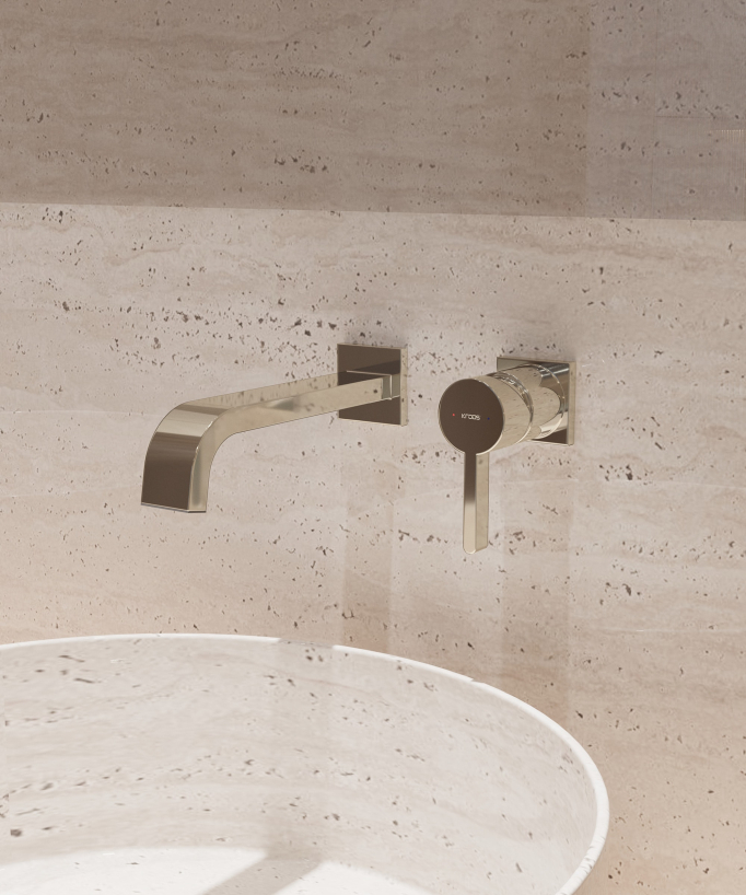 Mitigeur de lavabo mural - Fiumina