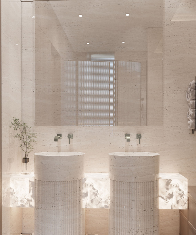 Mitigeur de lavabo mural Champagne - Fiumina