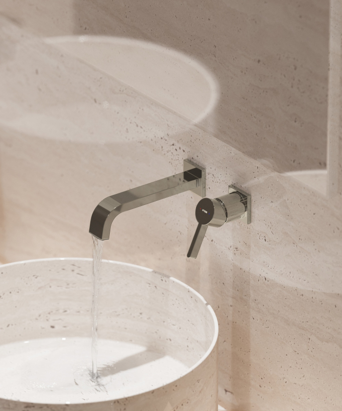 Mitigeur de lavabo mural Champagne - Fiumina