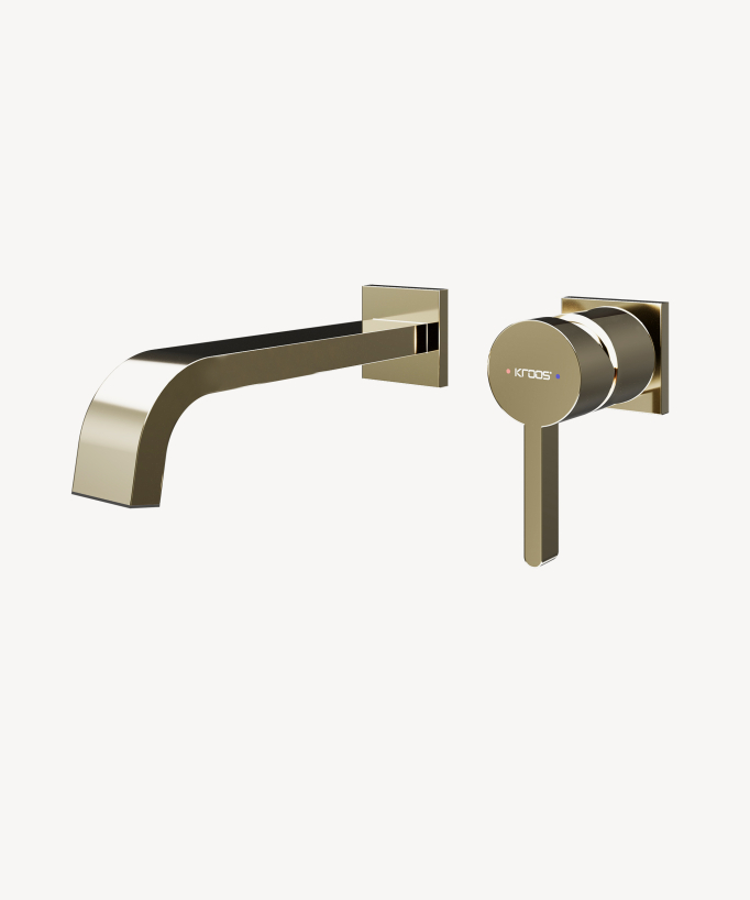 Mitigeur de lavabo mural Champagne - Fiumina