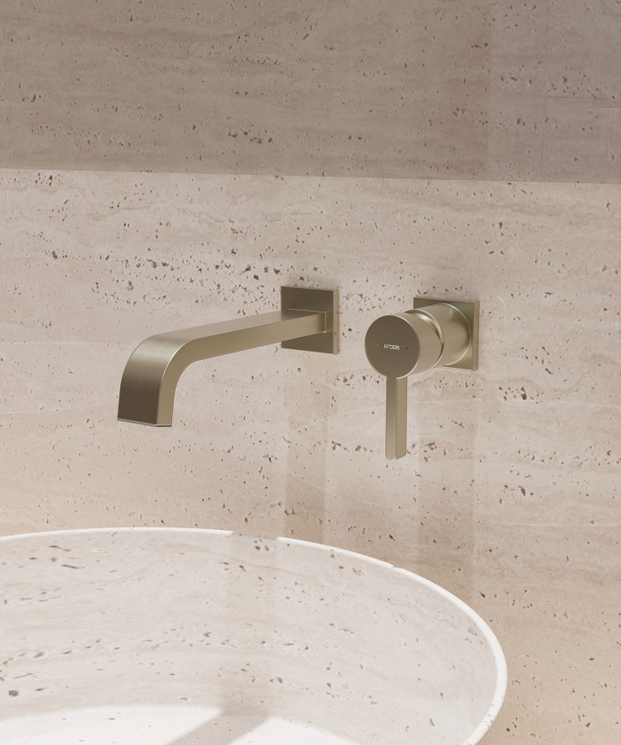 Mitigeur de lavabo mural - Fiumina