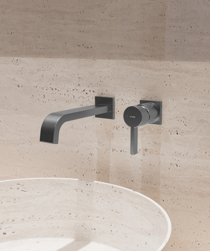 Mitigeur de lavabo mural - Fiumina