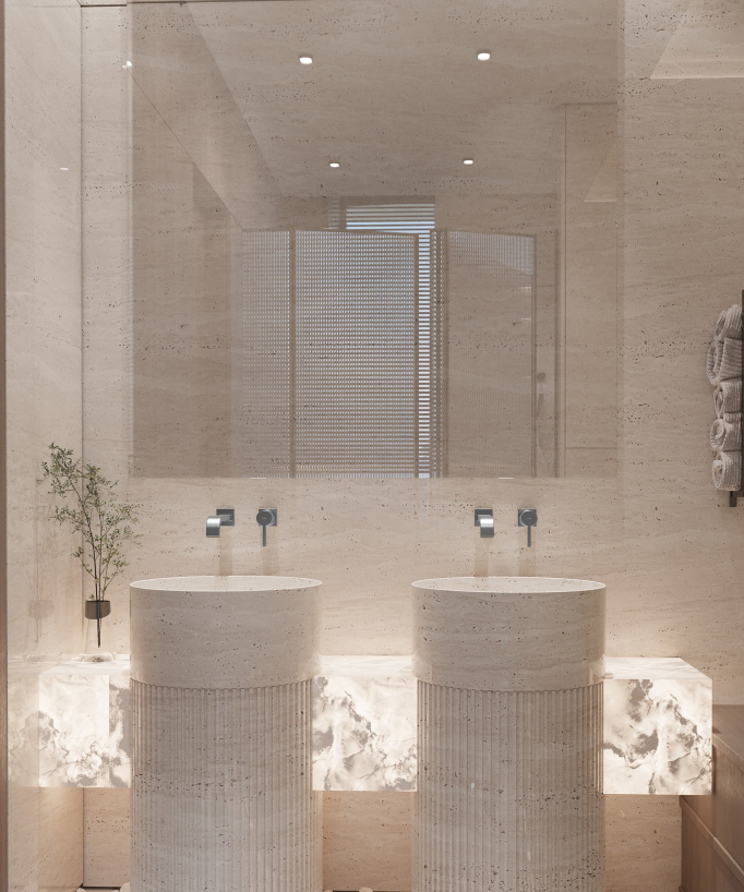 Mitigeur de lavabo mural Gun métal - Fiumina