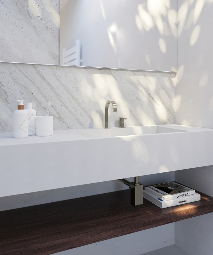 Mitigeur de lavabo 2 trous  Champagne - Fiumina