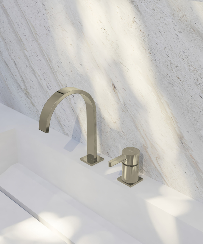 Mitigeur de lavabo 2 trous  Champagne - Fiumina