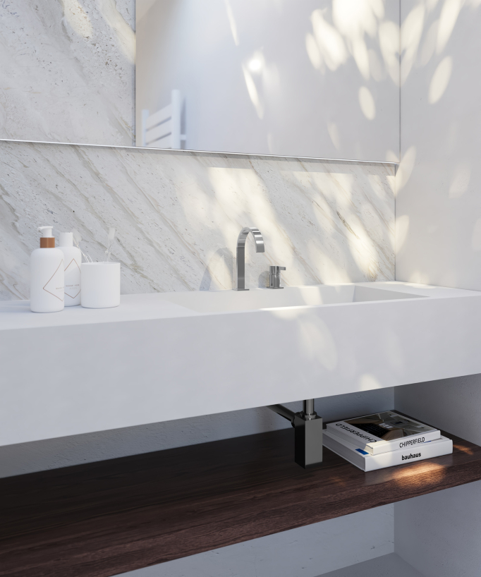 Mitigeur de lavabo 2 trous  Chromé - Fiumina