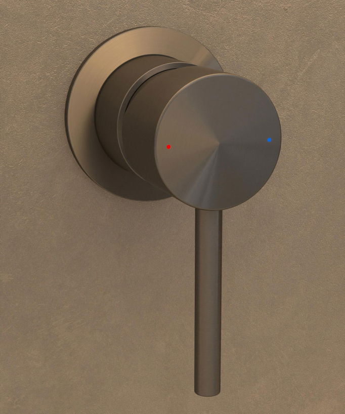Mitigeur lavabo mural Gun métal - Corbeau