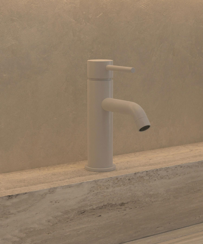 Robinet mitigeur lavabo Blanc - Corbeau