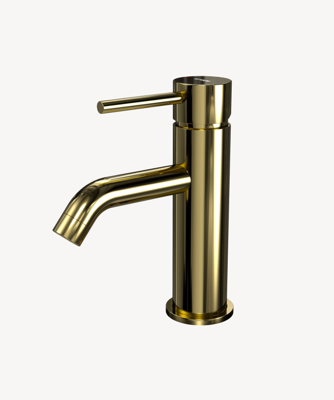 Robinet mitigeur lavabo Doré - Corbeau