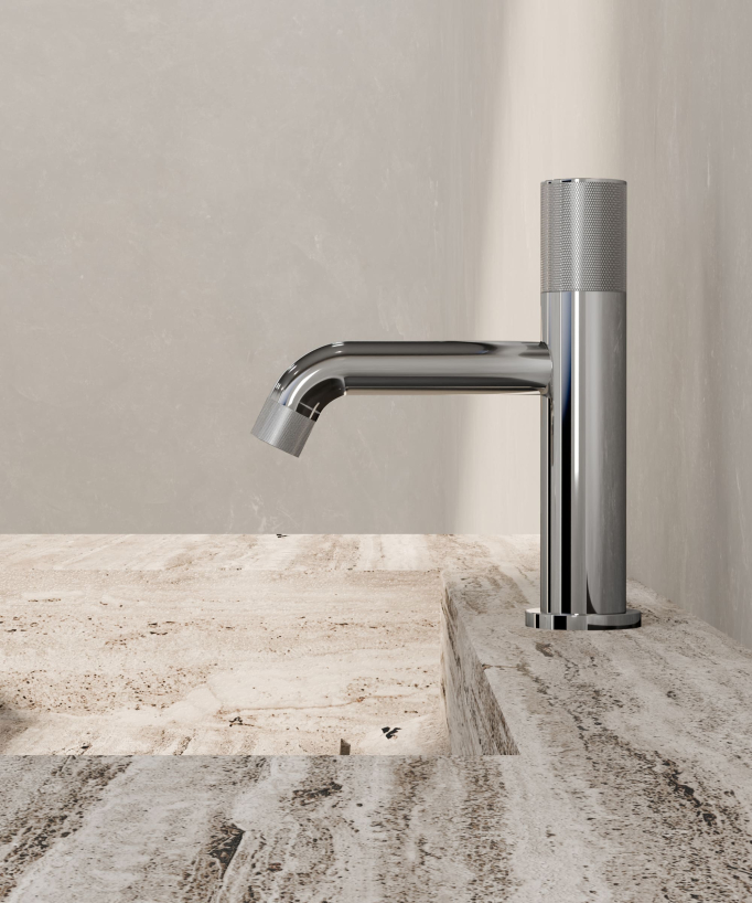 Mitigeur lavabo design Chromé - Leros