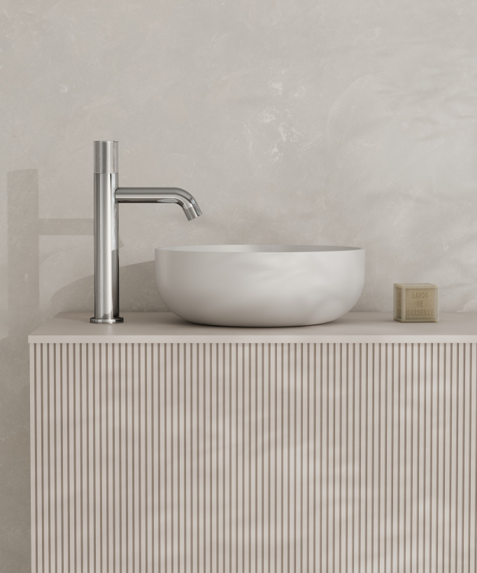 Robinet mitigeur vasque design Chromé - Leros