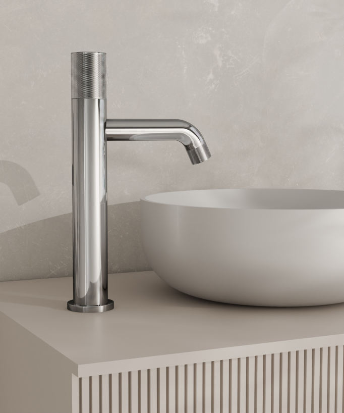 Robinet mitigeur vasque design Chromé - Leros