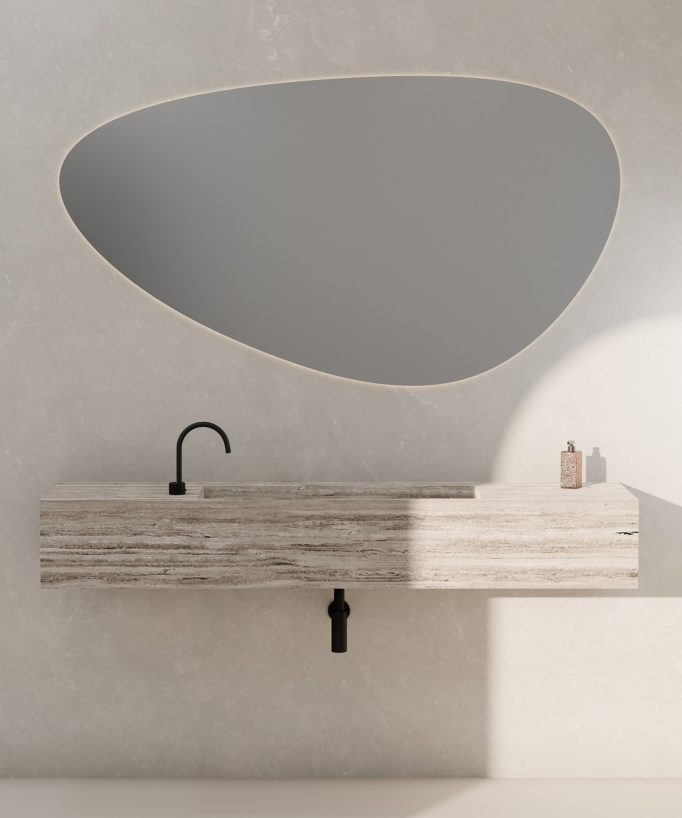 Mitigeur de lavabo 2 trous sans réglage de débit Noir - Leros