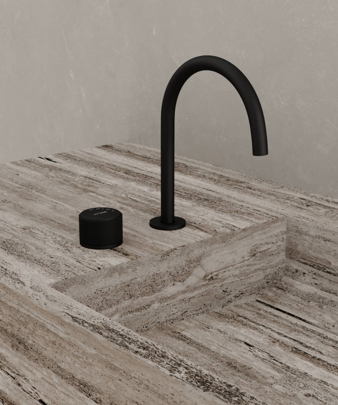 Mitigeur de lavabo 2 trous sans réglage de débit - Leros