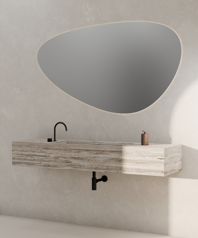Mitigeur de lavabo 2 trous sans réglage de débit Noir - Leros