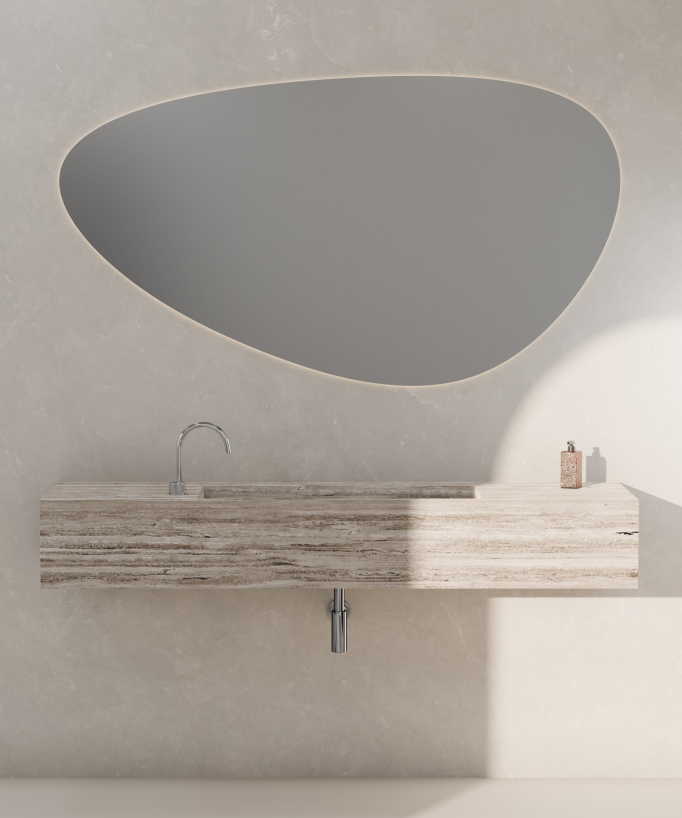 Mitigeur de lavabo 2 trous sans réglage de débit Chromé - Leros