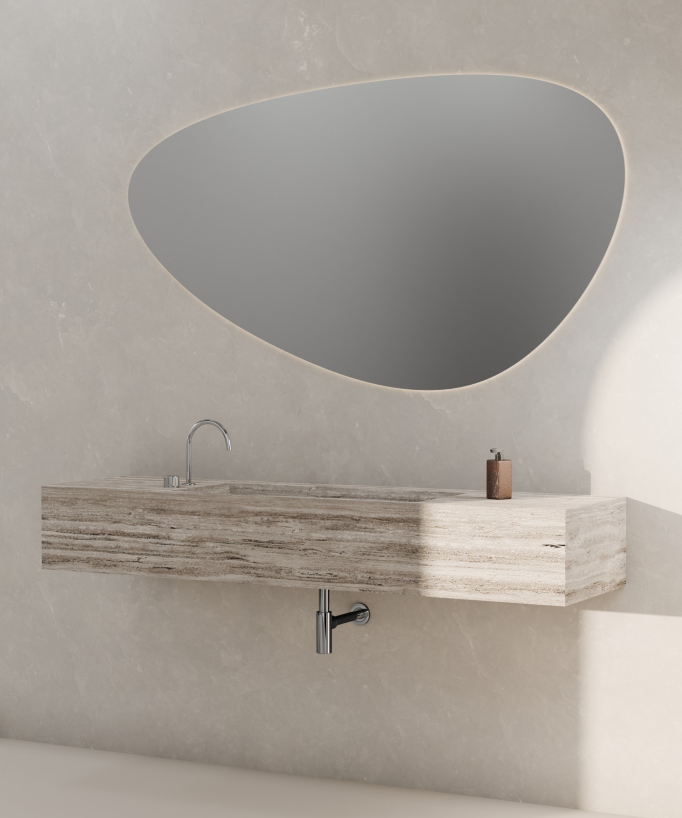Mitigeur de lavabo 2 trous sans réglage de débit Chromé - Leros
