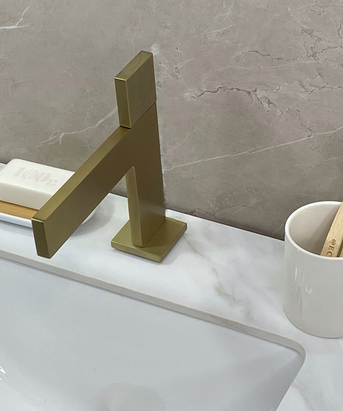 Robinet mitigeur de lavabo design sans réglage de débit - Kyra