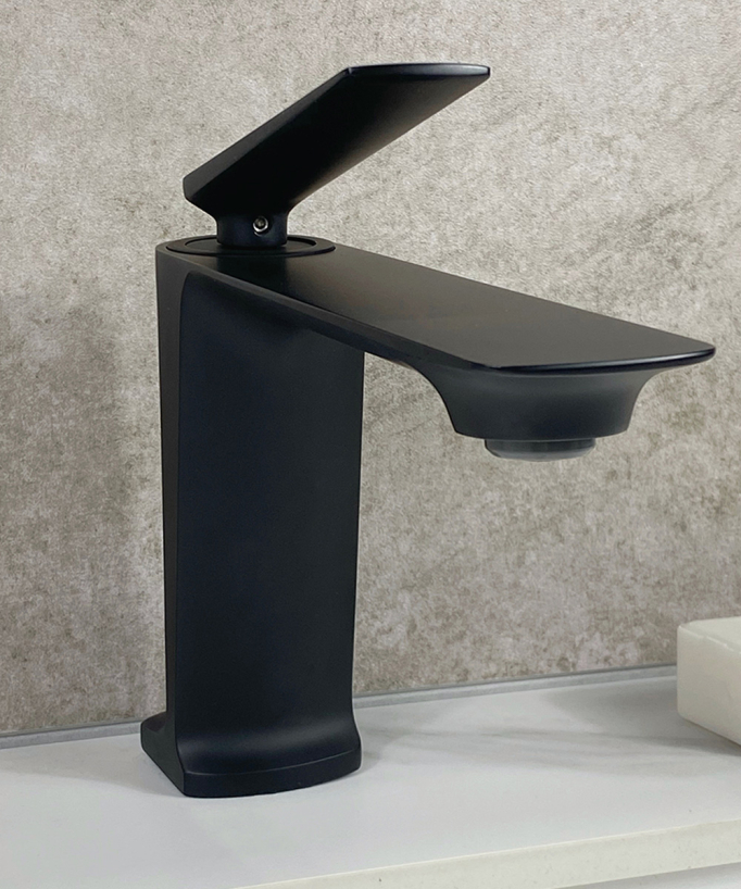 Robinet mitigeur lavabo moderne Noir - Tureis