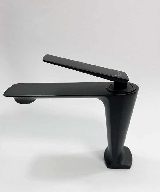 Robinet mitigeur lavabo moderne Noir - Tureis
