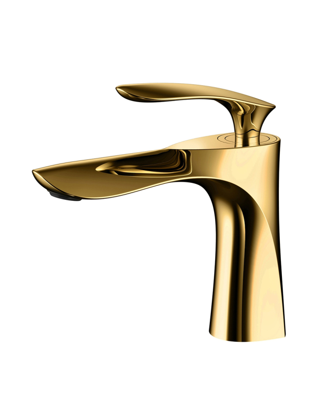 Canopus Mitigeur lavabo sophistiqué en laiton Doré - Canopus