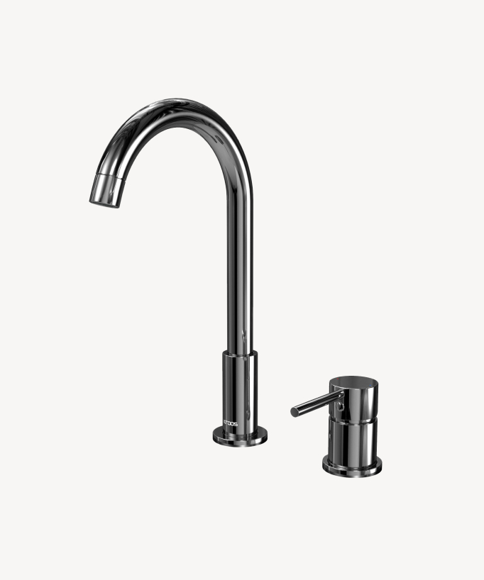 Mitigeur lavabo 2 trous Chromé - Corbeau