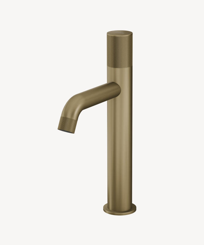 Robinet mitigeur vasque design Doré brossé - Leros
