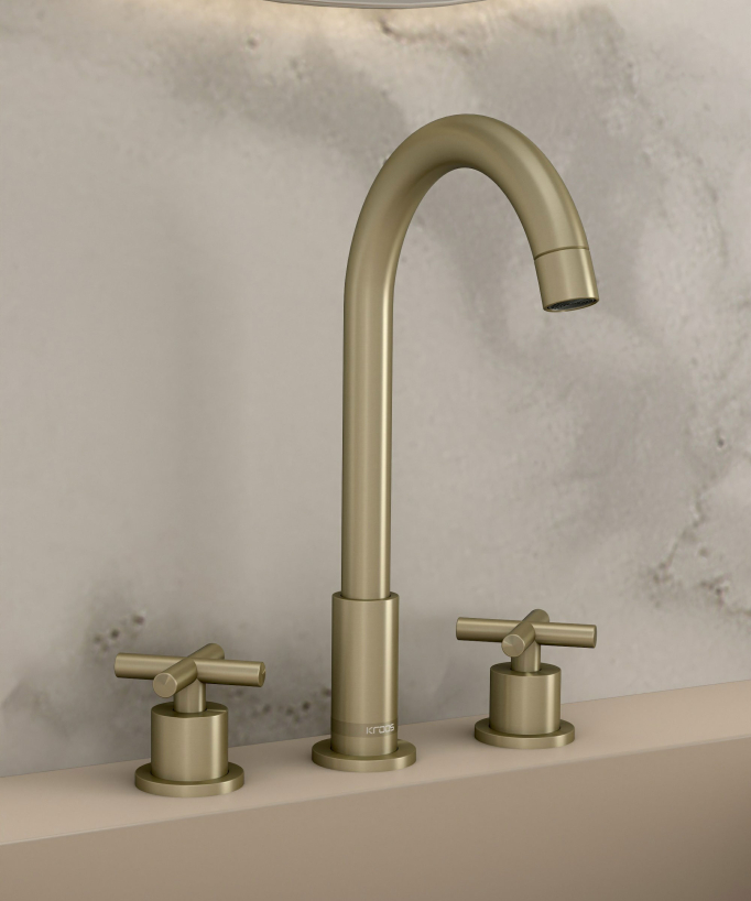 Robinet mélangeur lavabo sur plage - Corbeau