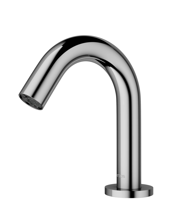Robinet automatique de lavabo, eau froide Chromé - Corbeau