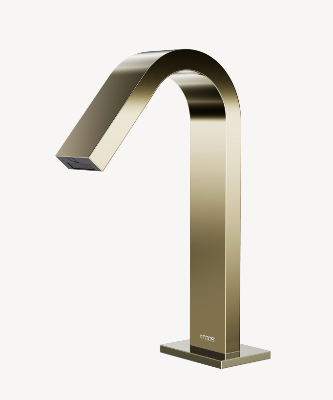 Robinet lavabo automatique, eau froide Champagne - Fiumina