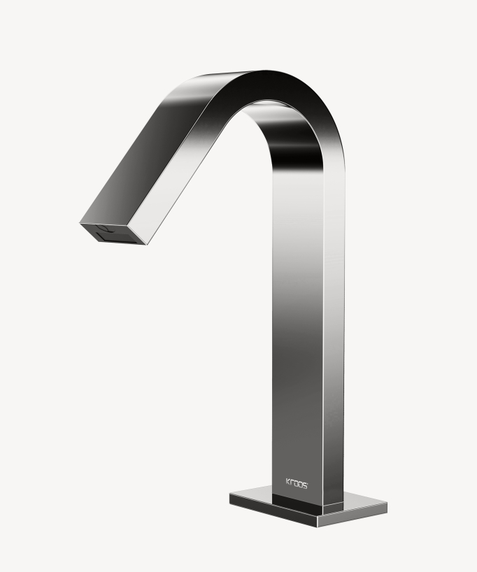 Robinet lavabo automatique, eau froide Chromé - Fiumina
