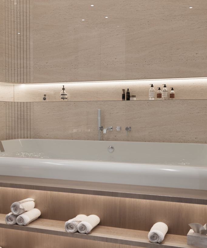Mitigeur de bain à encastrer Chromé - Fiumina