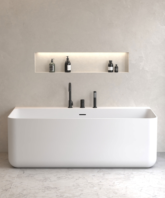 Mitigeur de bain sur plage 3 trous Noir - Corbeau