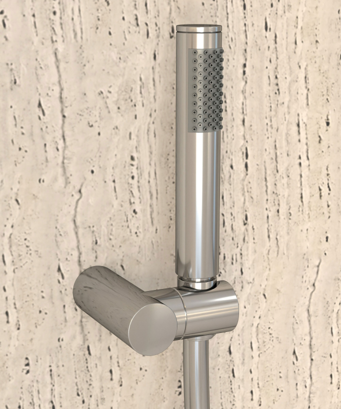 Mitigeur thermostatique de douche mural Chromé - Corbeau