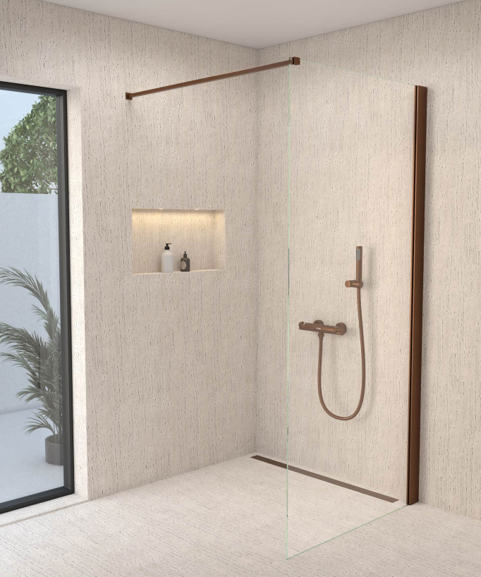 Mitigeur thermostatique de douche mural - Corbeau