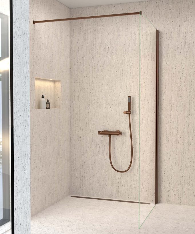 Mitigeur thermostatique de douche mural - Corbeau