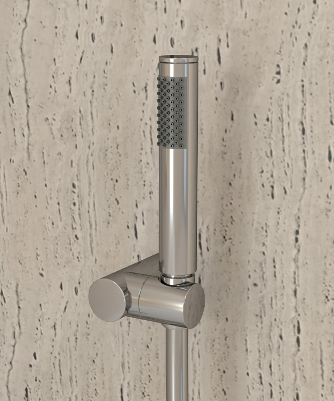 Mitigeur thermostatique de baignoire mural Chromé - Corbeau