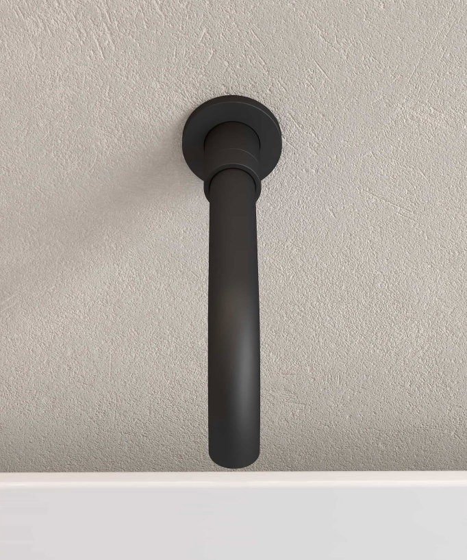 Mitigeur thermostatique de baignoire à encastrer Noir - Corbeau