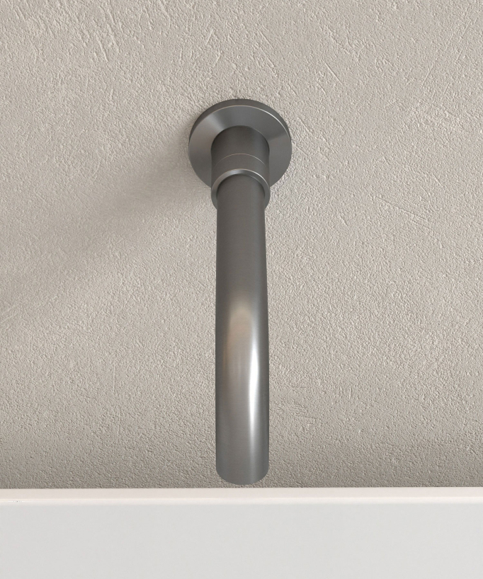 Mitigeur thermostatique de baignoire à encastrer Gun métal - Corbeau