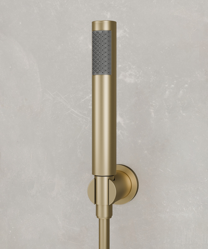Mitigeur de douche mural Doré brossé Nunki