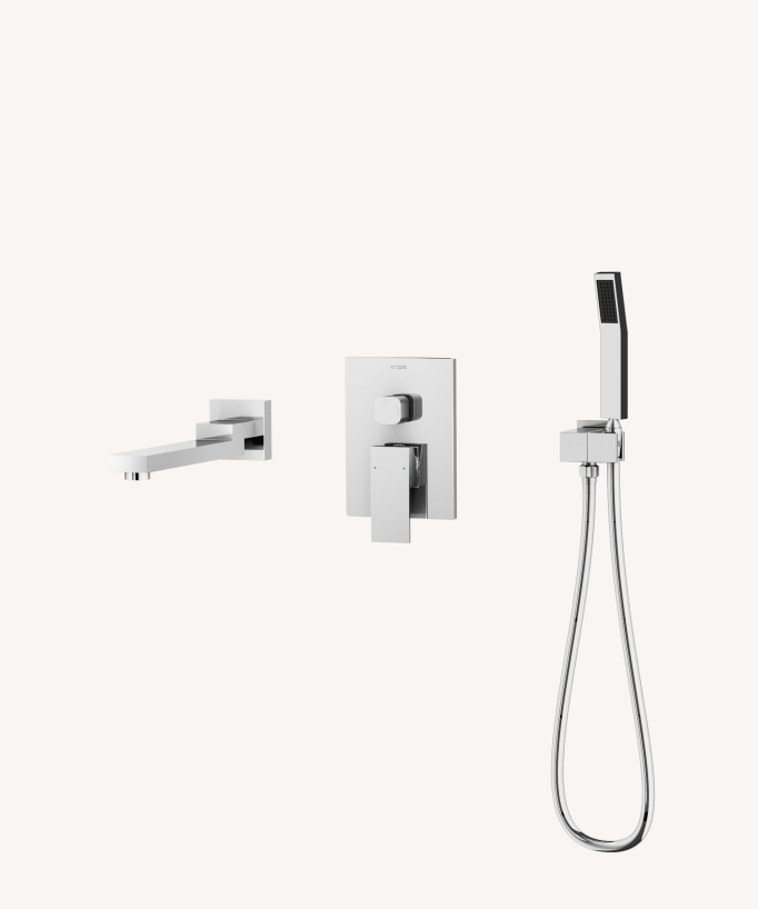 Mitigeur de baignoire à encastrer Chromé - Sirius