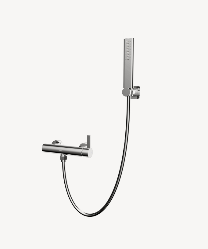 Mitigeur de douche mural Chromé - Fiumina