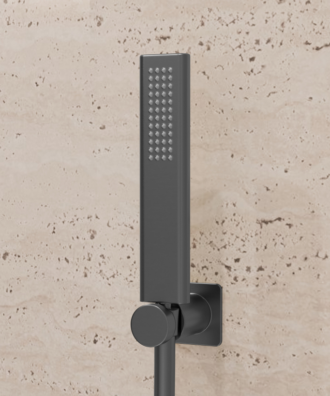 Mitigeur de douche mural Gun métal  - Fiumina