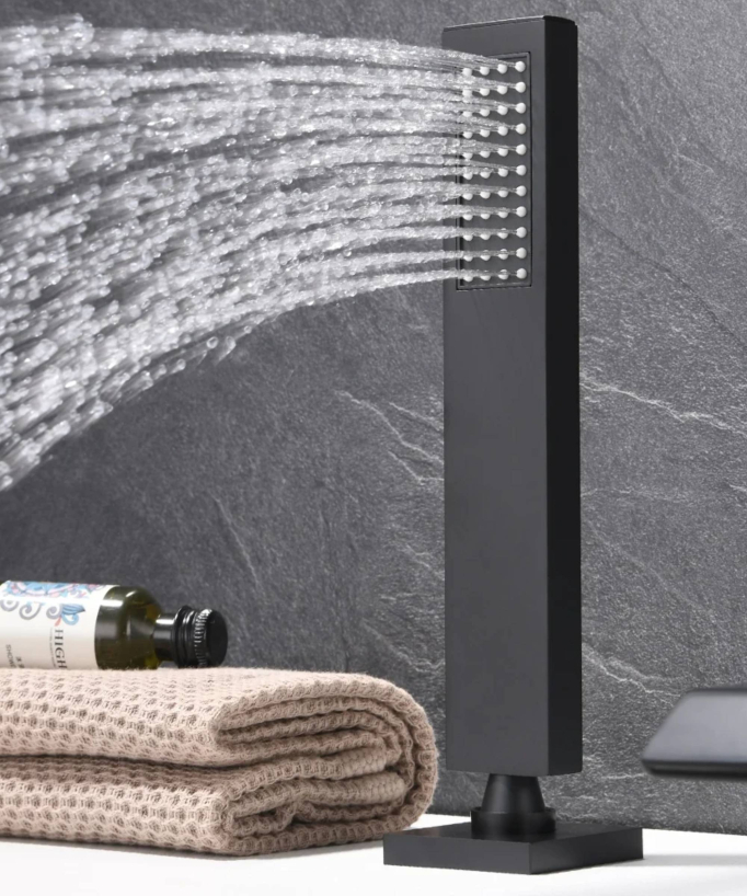 Mitigeur de bain cascade sur plage 3 trous Noir - Sirius