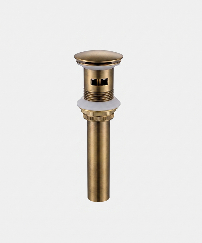 Waschtisch-Ablaufgarnitur Bronze, Click-Clack