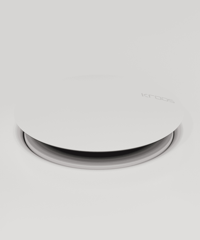 Bonde de lavabo Blanc - Sans trop-plein
