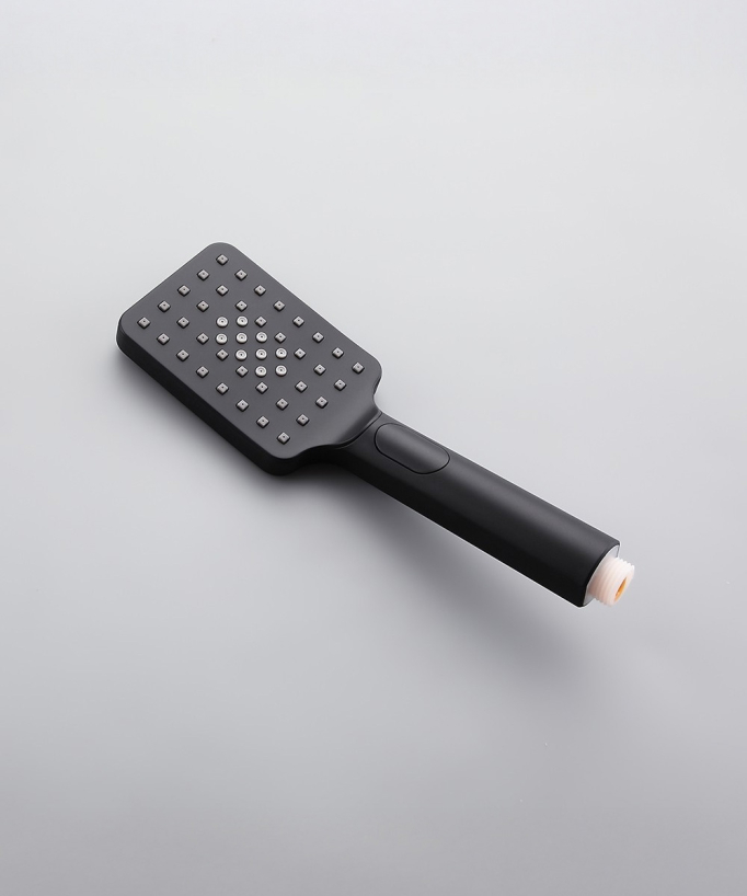 Douchette à main rectangle à deux jets - Noir